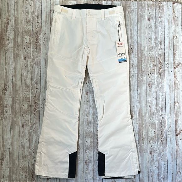 Billabong Women's Malla Ski Pants sz XL Cream White Powder Snowboard Snow Winter - Picture 1 of 16
